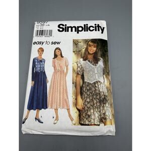 Simplicity 9597 Sewing Pattern Womens Dress Vest Sz BB L XL Uncut